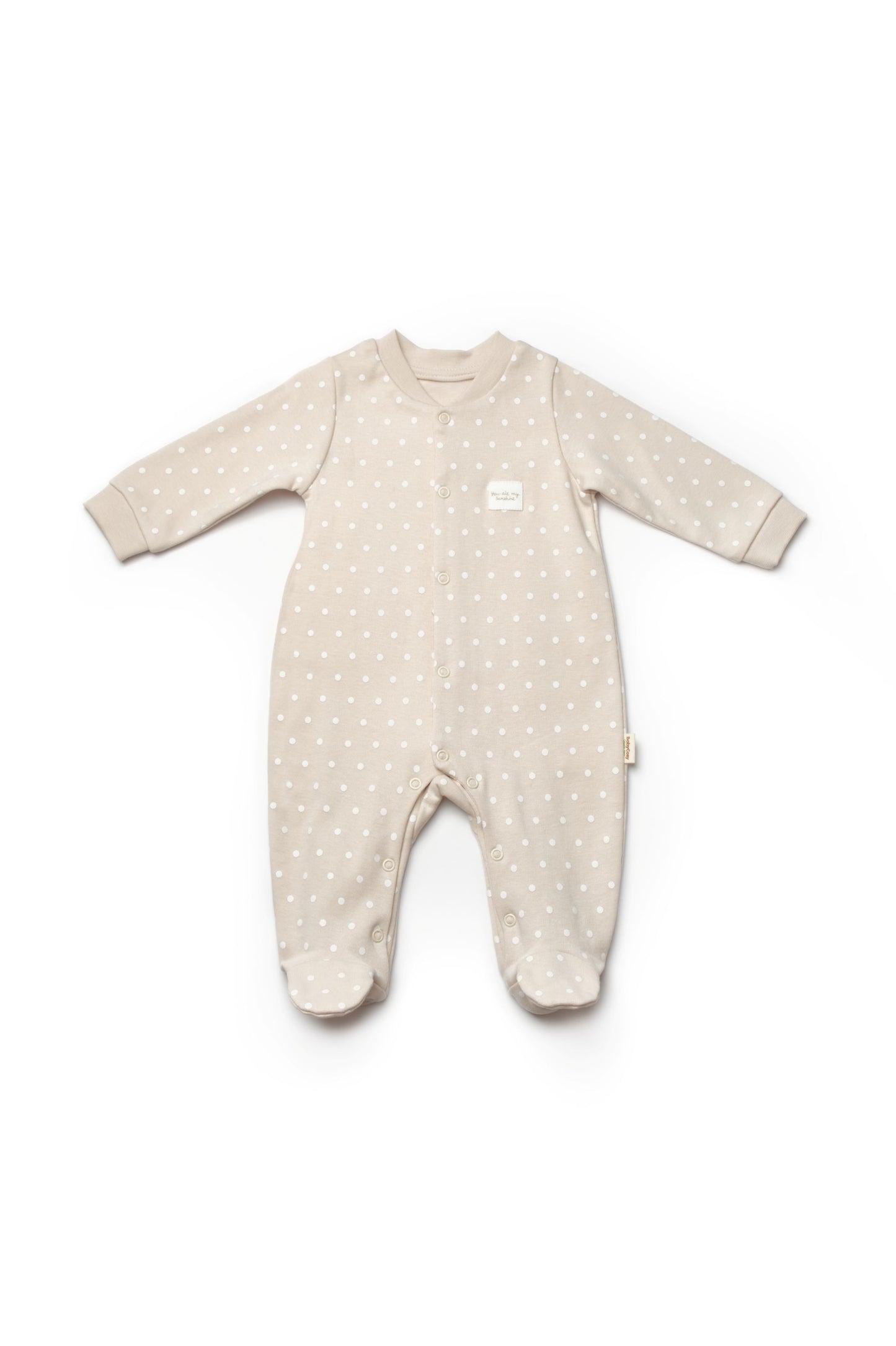 2 Pcs Footed Rompers - 100% Organic Cotton
