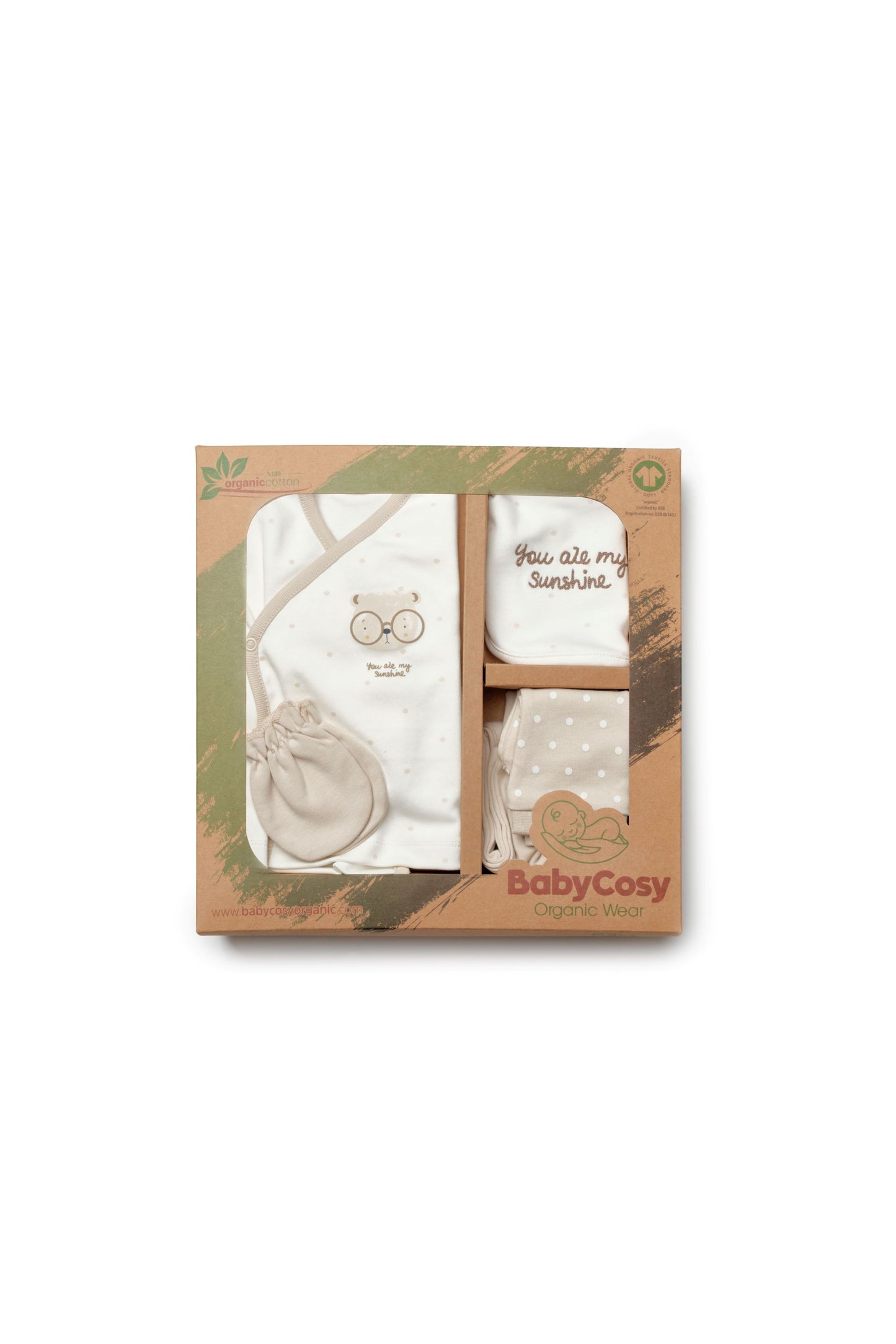 Newborn Set Bear 5 PCS - 100% Organic Cotton