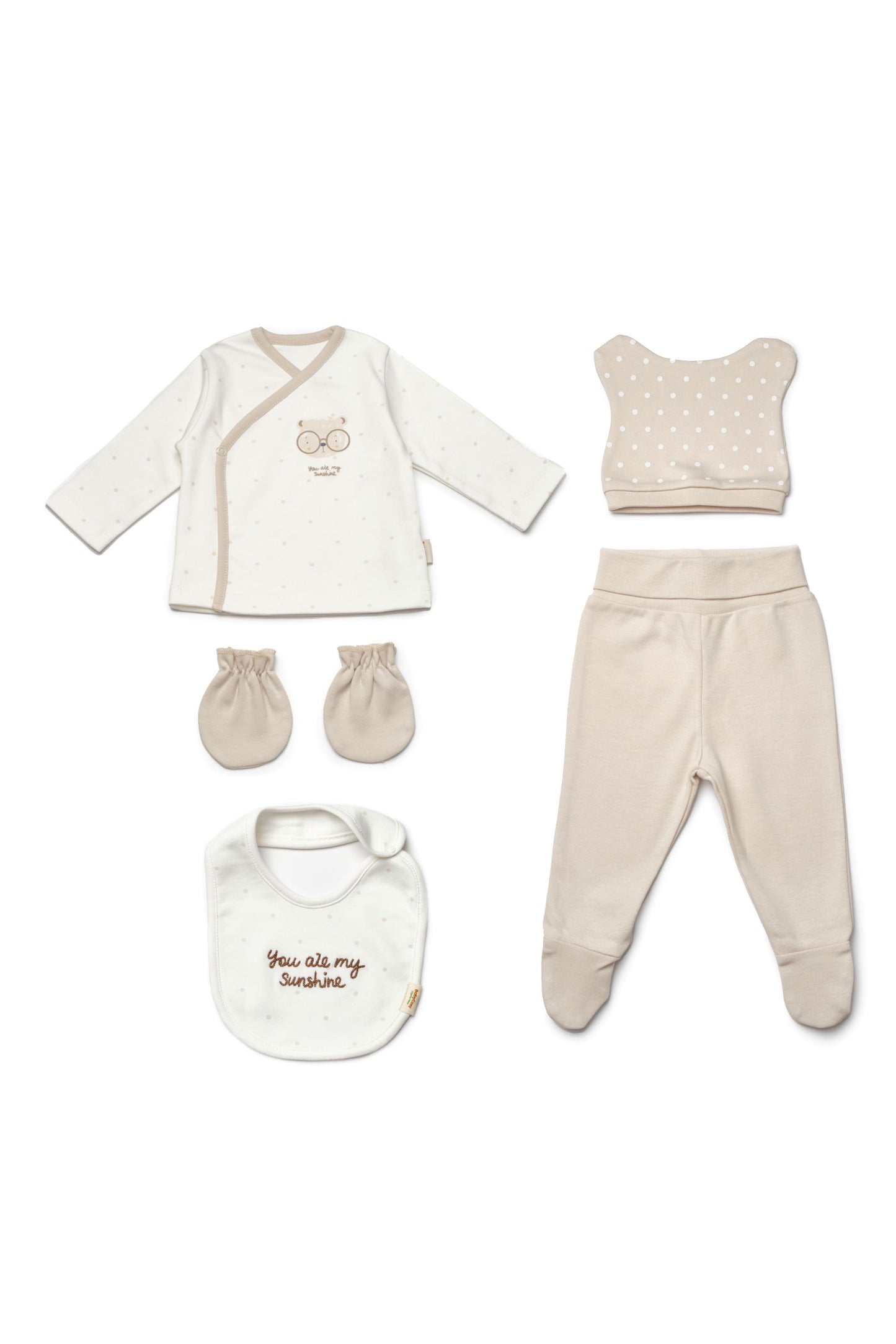 Newborn Set Bear 5 PCS - 100% Organic Cotton