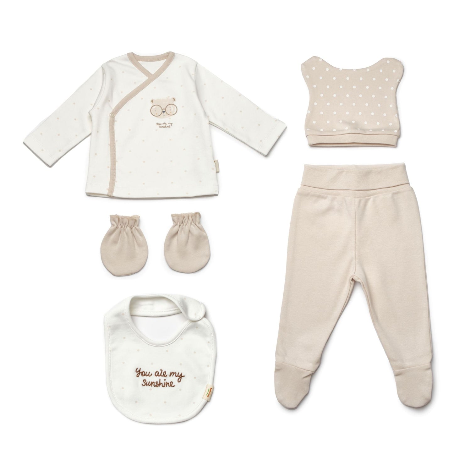 Newborn Set Bear 5 PCS - 100% Organic Cotton