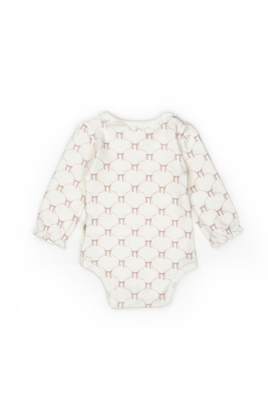 2 PCS Long Sleeve Body - Ecru-Powder - 100% Organic Cotton