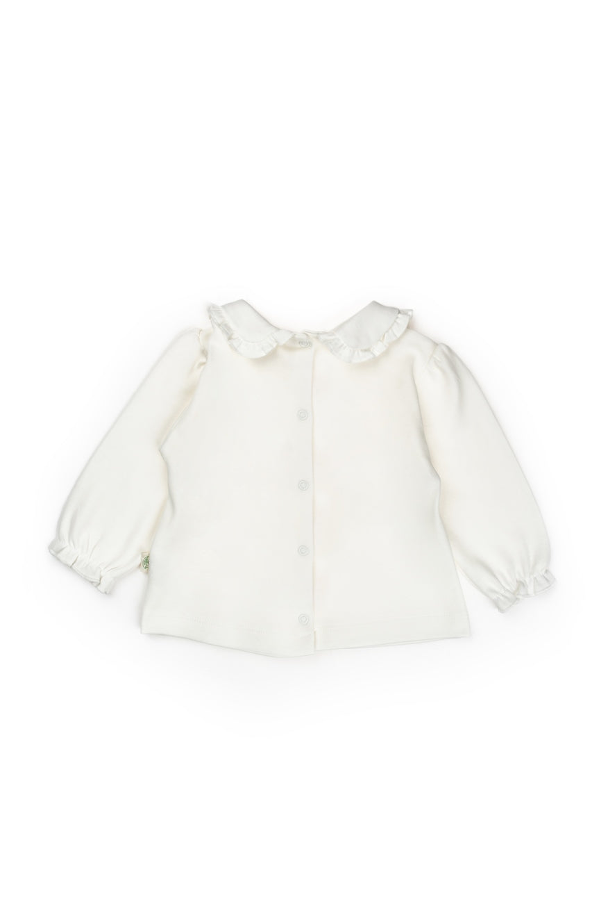 Sweatshirt & Pants Ribbon Set - Pink-Powder - 100% Organic Cotton - 3-24M