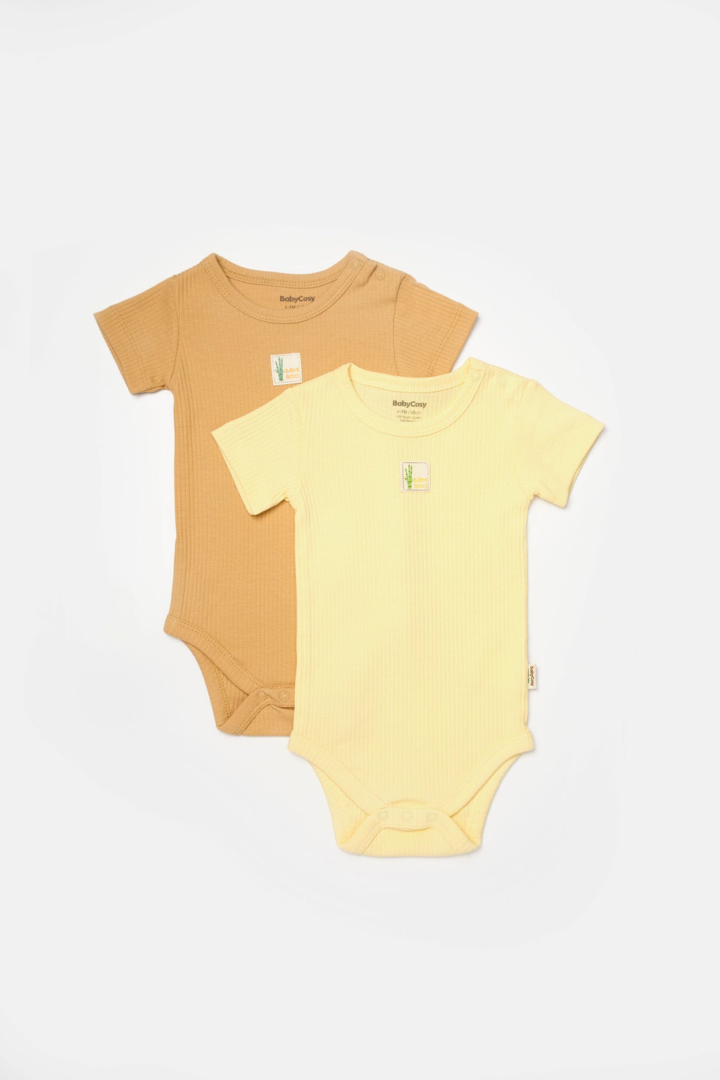 2 PCS Short Sleeve Body - Yellow / Brown