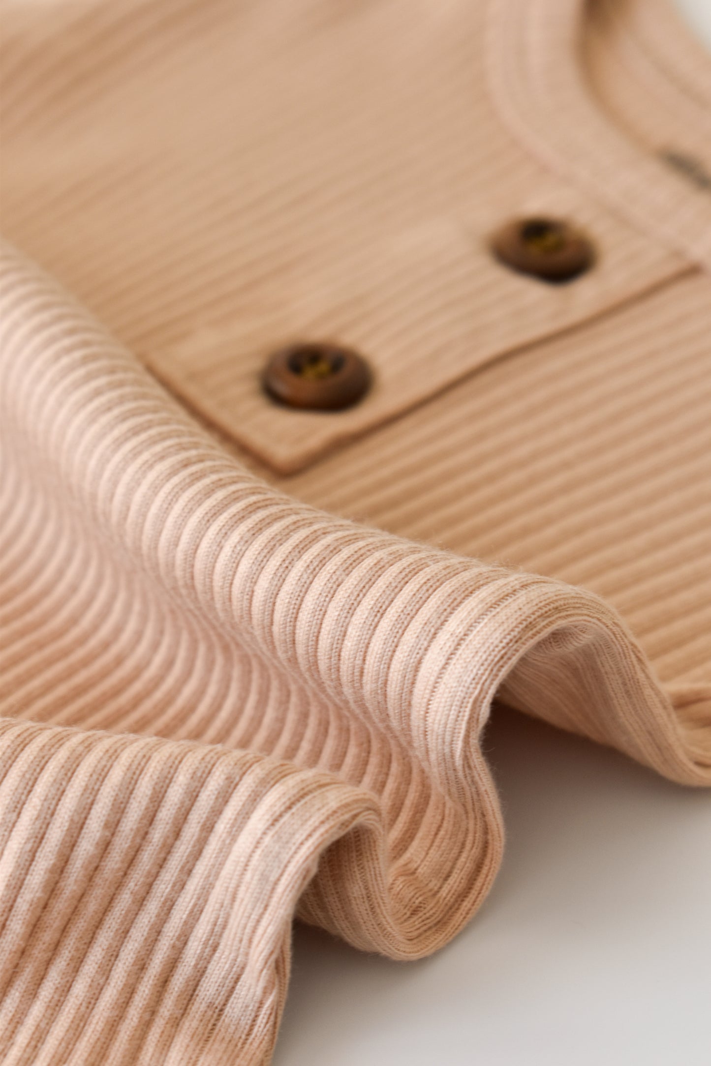 Long Sleeve Romper - Salmon