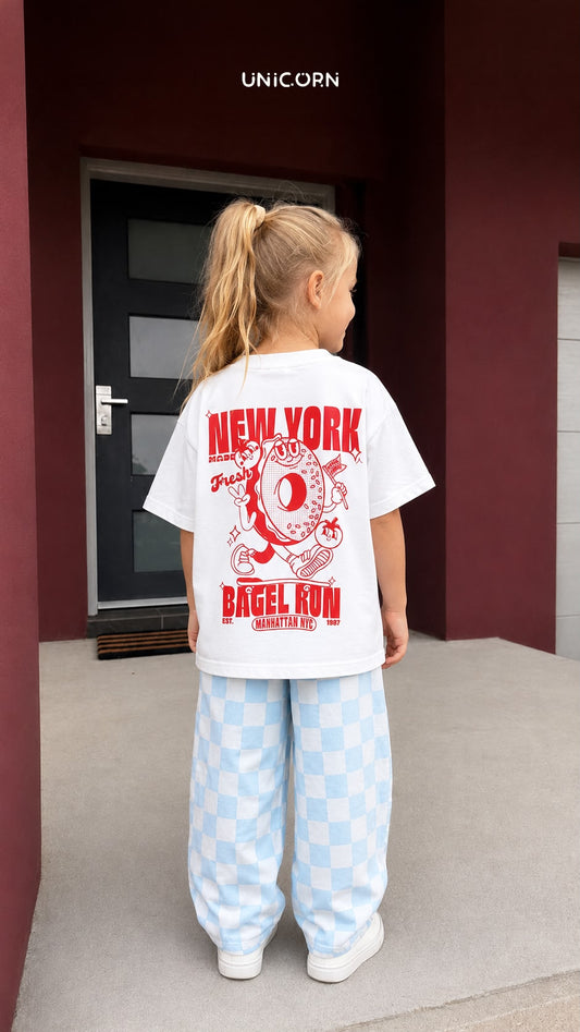 New York BAGELS - Pants & Tshirt Set - 2-8Y