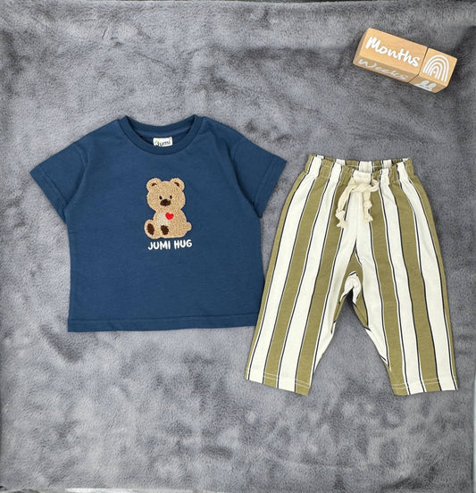 BEAR - Pants & Tshirt Set - 6M-3Y