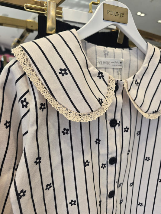 Shirt & Wide Leg Pants Set - 2-8Y