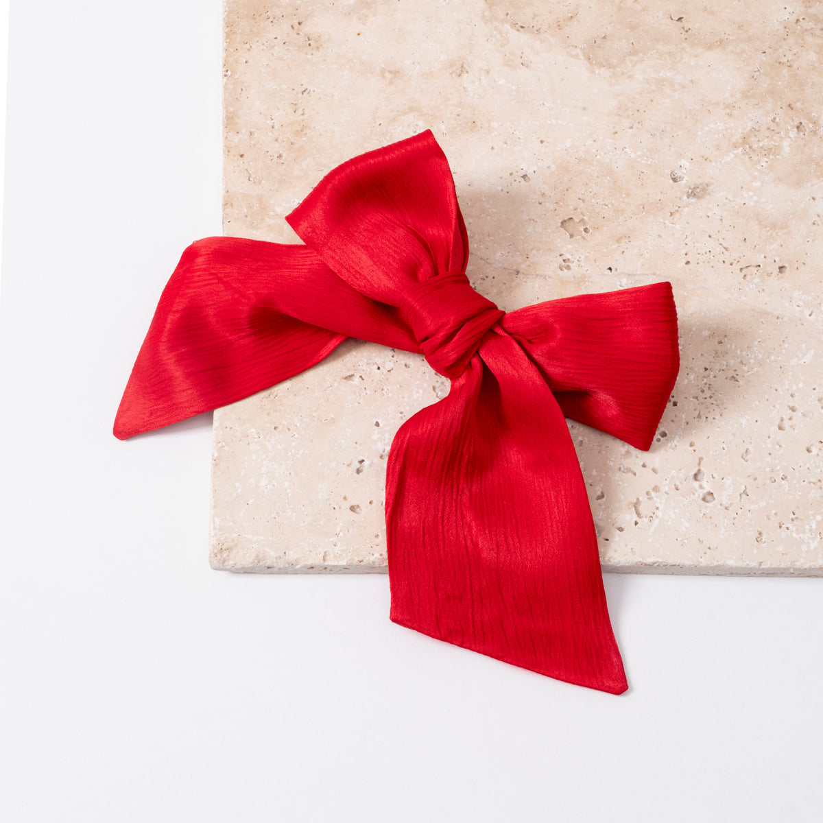 Red Textured Kids Hair Clip