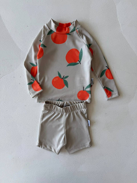 Oranges Long Sleave Swimsuit - 6M-4Y