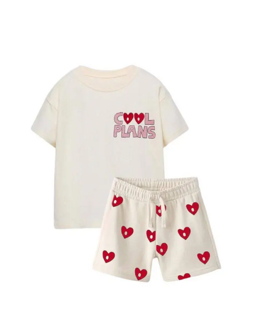 C❤️❤️L Plans - Short & Tshirt Set - 2-7Y