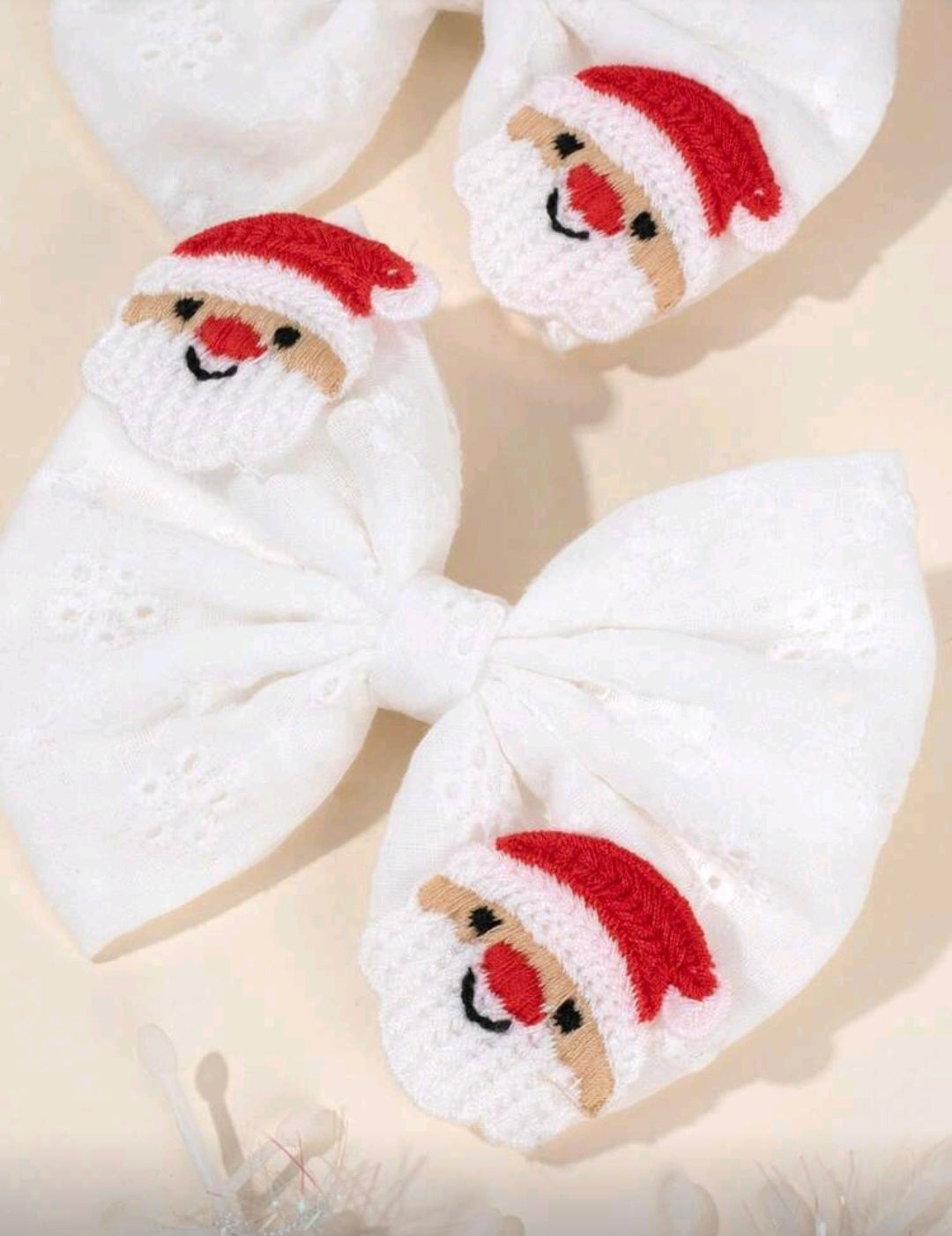 Santa White Hair Pins - 1 PC