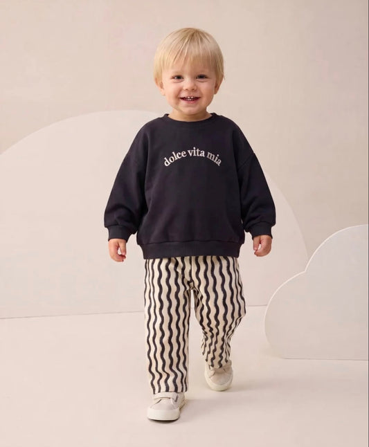 DOLCE VITA Pants & Sweater Set - Anthracite- 6M-2Y