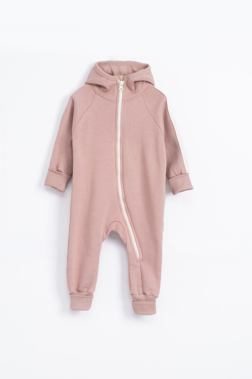 Fleeced Romper - Pink/Blue/Purple - 3-24M