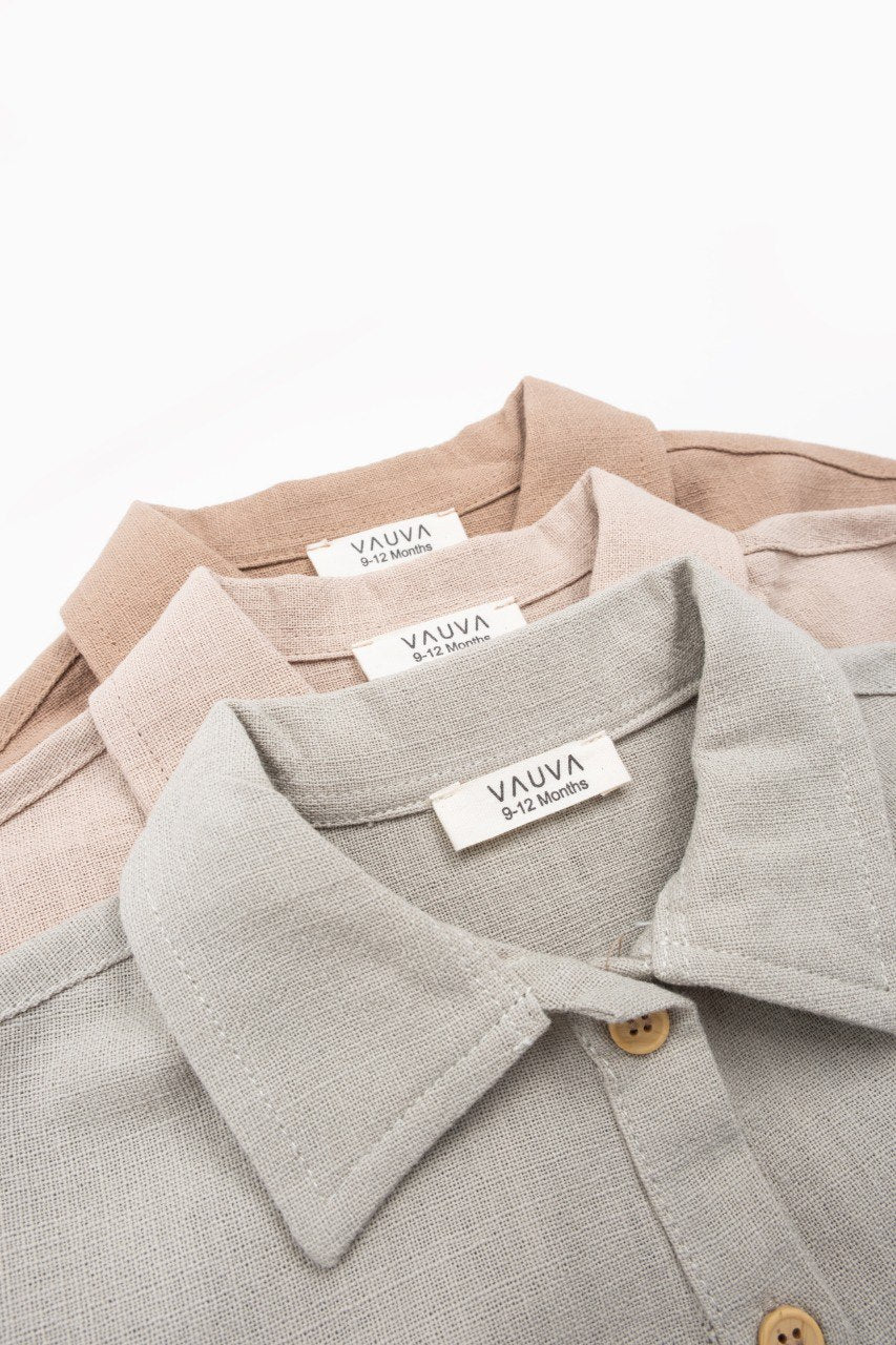 Autumn Breeze Dress - Green Pastel/Beige/Brown - 9M-4Y