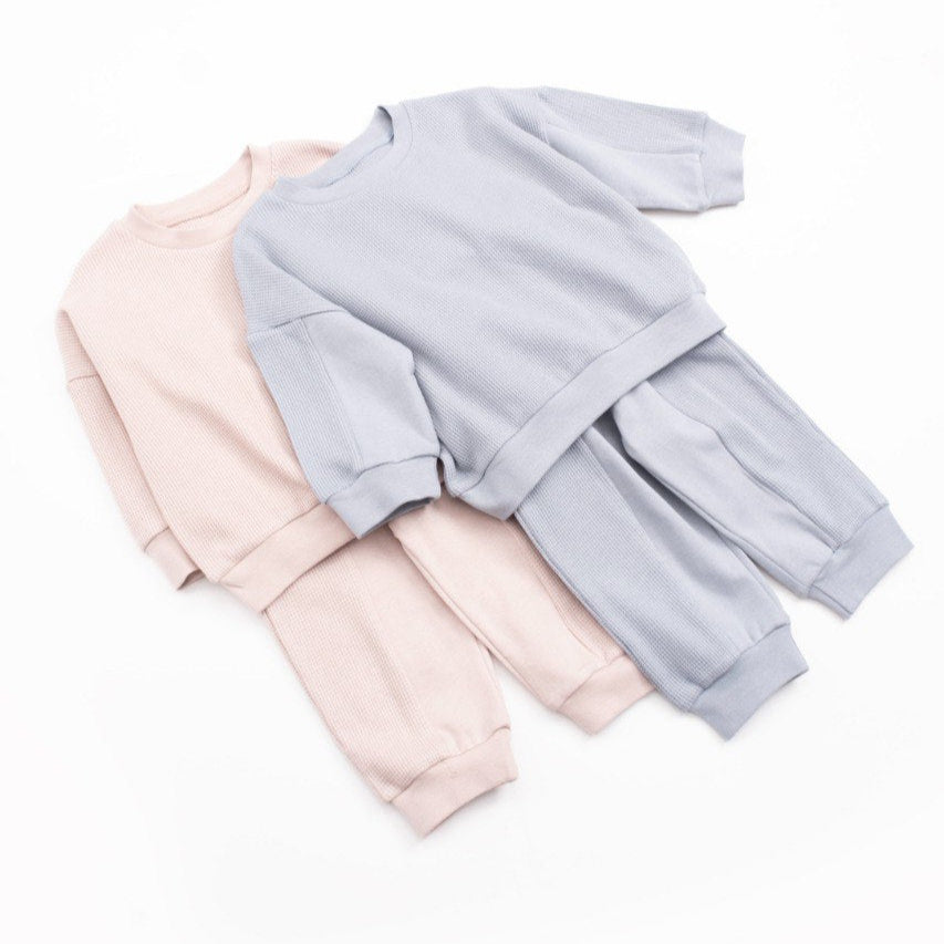 Sweater & Jogger Set - Blue/Beige - 9M-4Y