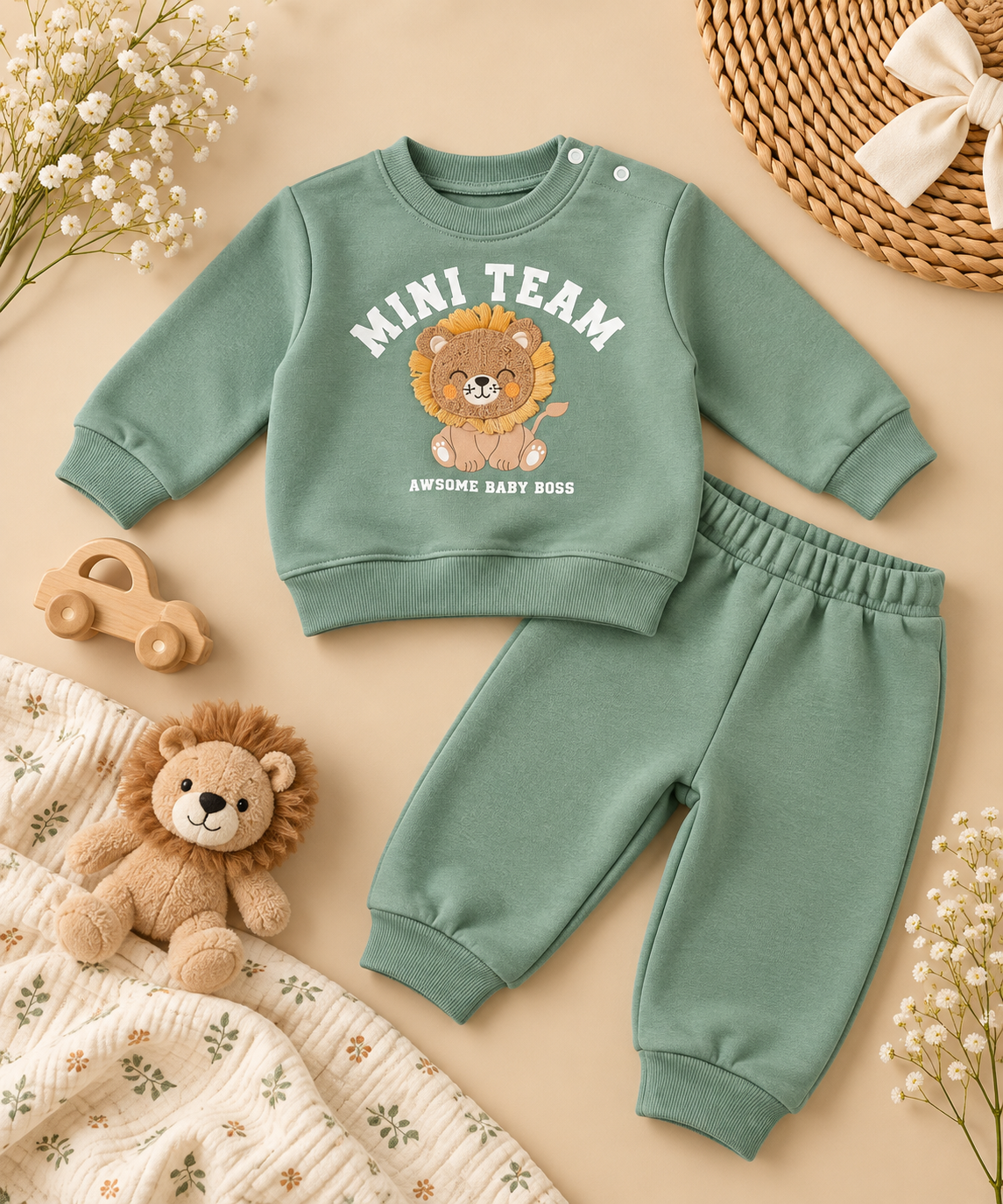 Mini Team Fleeced Set - 6M-2Y