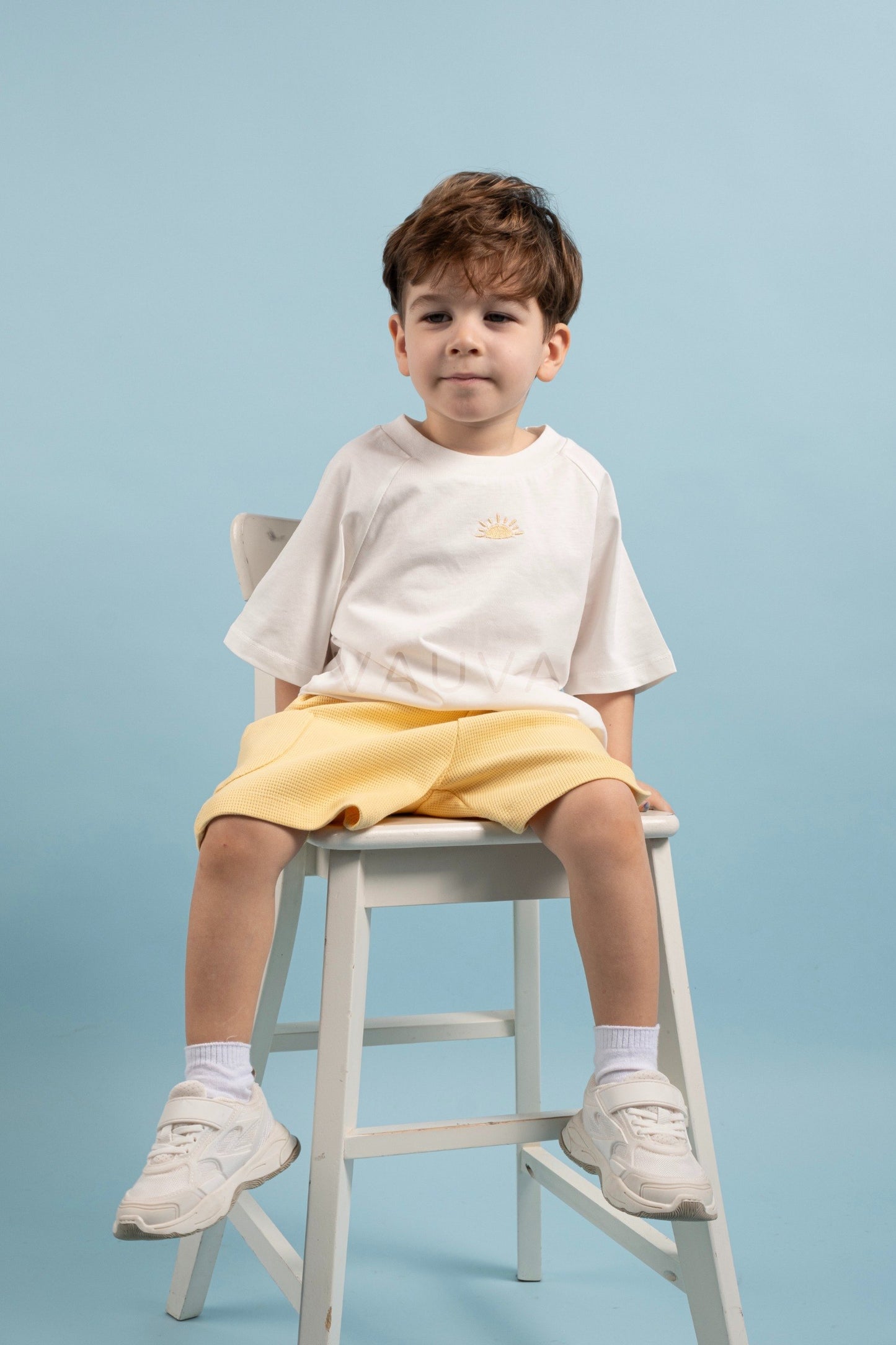 Shorts & Tshirt Set - WAFFLE - 9M-4Y