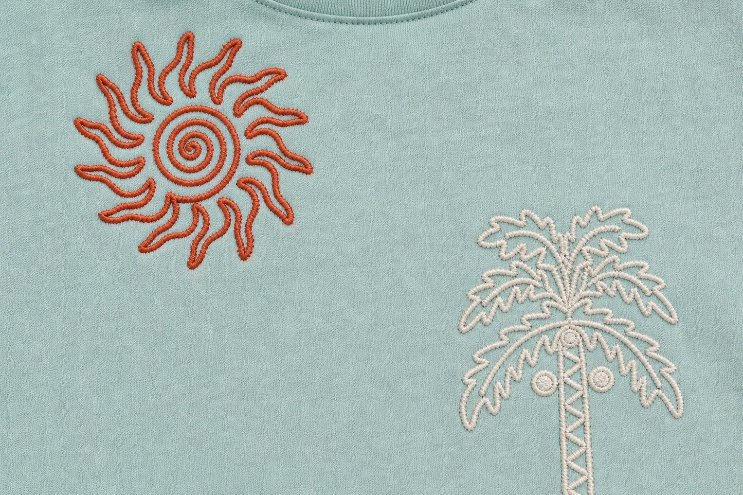 Palm Green Shorts & Tshirt Set - 3-10Y