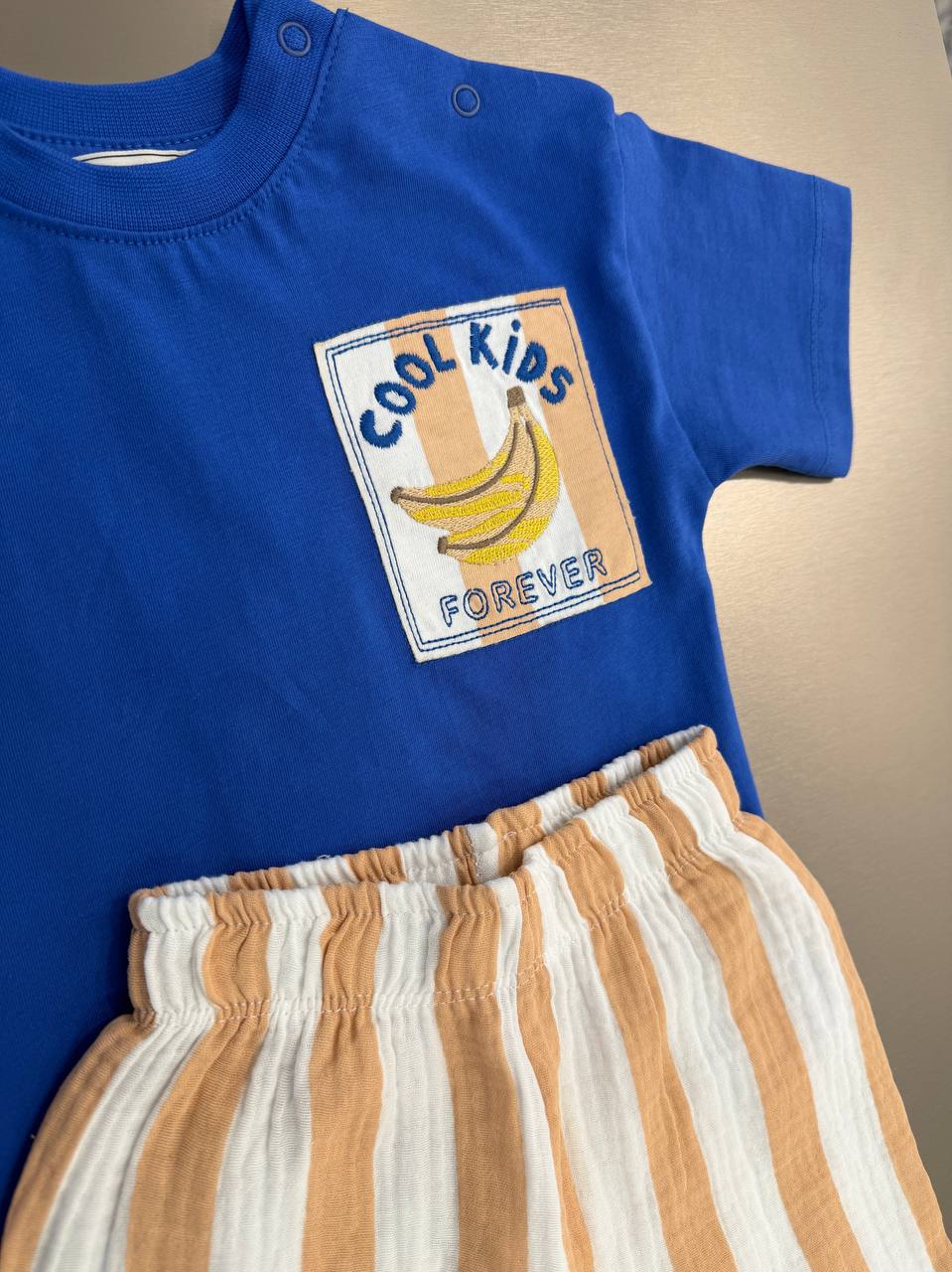 COOL BABY Muslin Pants & Tshirt Set - 6M-3Y