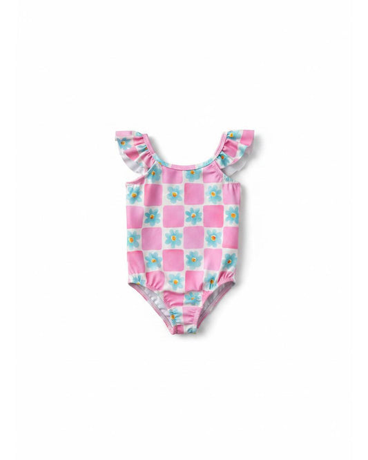 Floral 1 Piece Swimsuit - 3-10Y