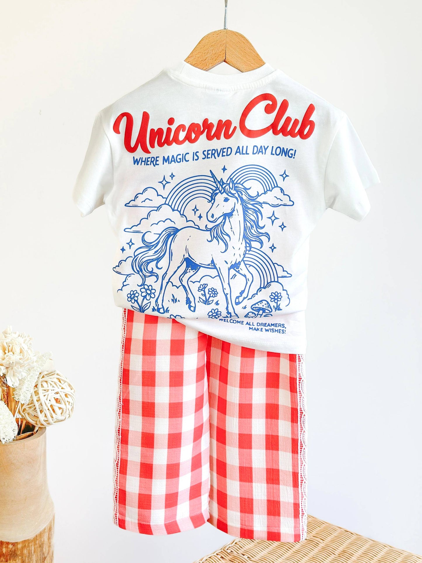 The Unicorn Club - Muslin Pants & Tshirt Set - 2-8Y