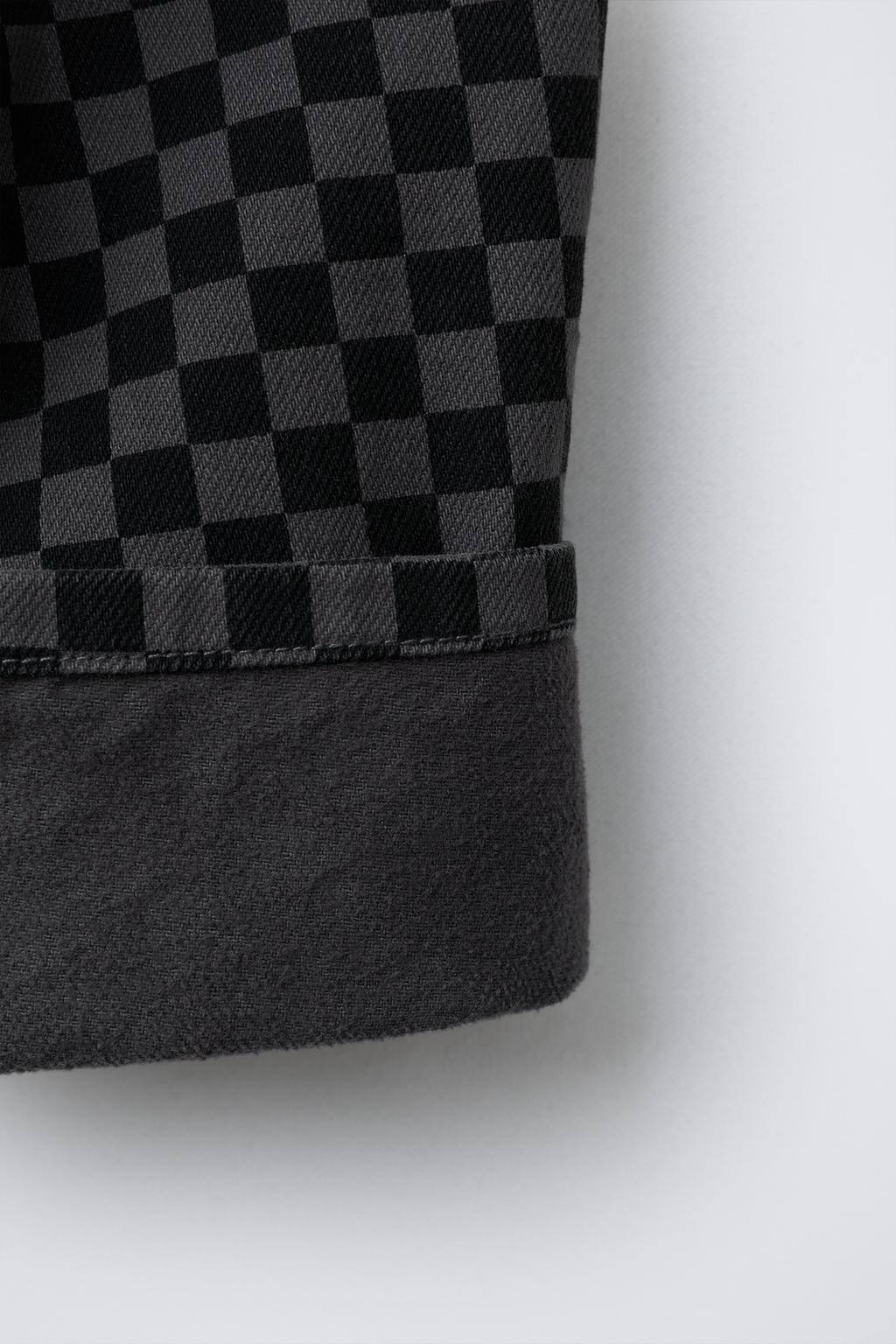 DENIM Balloon Pants - Checkered Black - 2-7Y