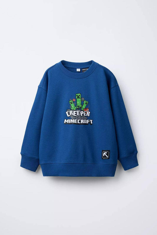 Minecraft Creeper Sweater - 5-14Y