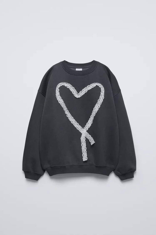 Black Heart Sweater - 5-14Y