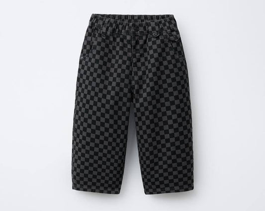 DENIM Balloon Pants - Checkered Black - 2-7Y