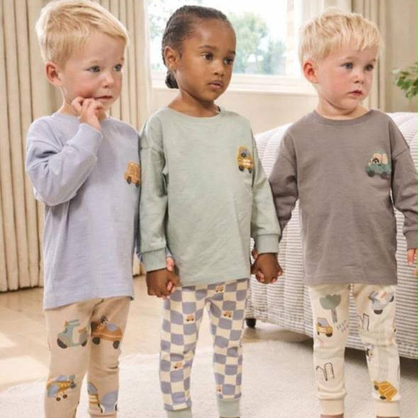 Cars Pyjamas - Blue/Green/Grey - 2-8Y