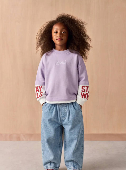 ROAR Purple Sweater - 2-7Y