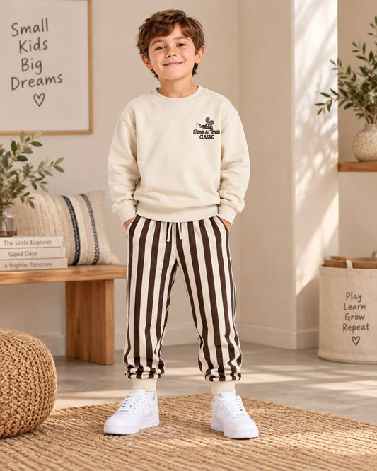 L'Academie De Tennis Beige Set - 2-8Y