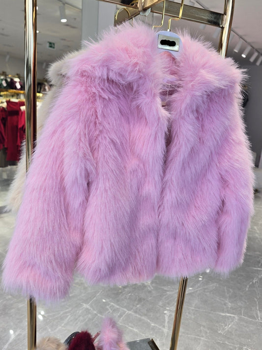 Cotton Candy Coat and Purse - 3-10Y