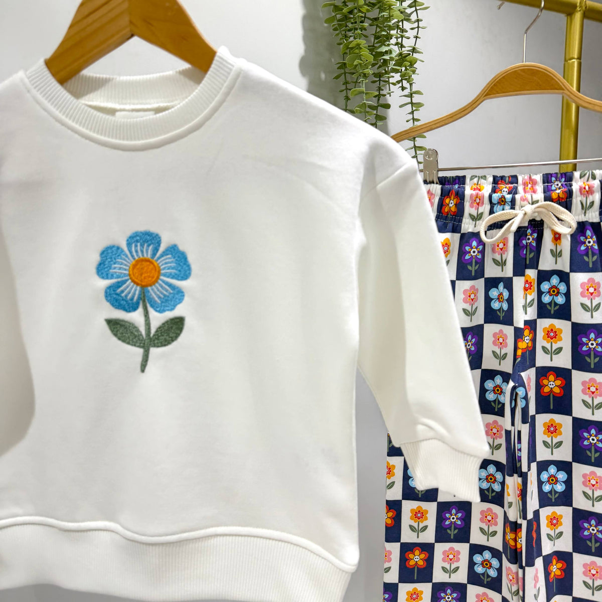 Floral Embroidery Set - 2-8Y