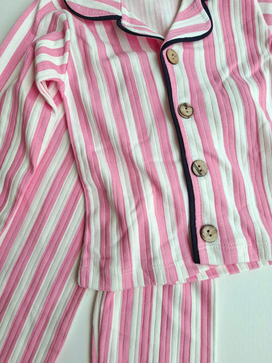 Pink Striped Pyjamas - 3-6Y