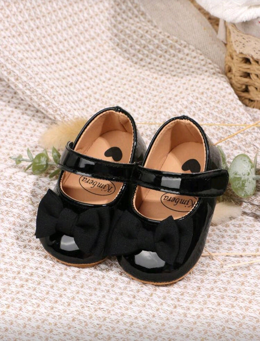 Black glossy Bow Flats