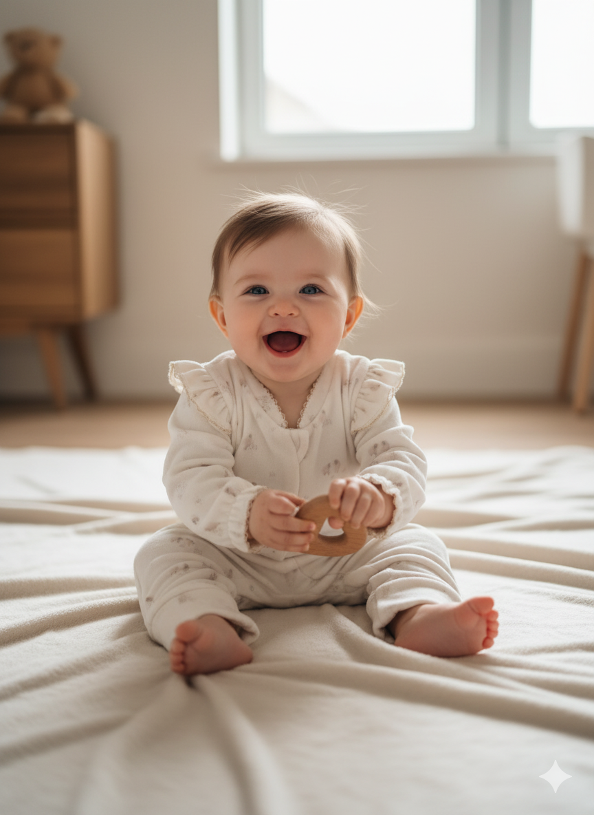 Zippered Romper - off-white - 100% Organic Cotton Velvet - 3-24M