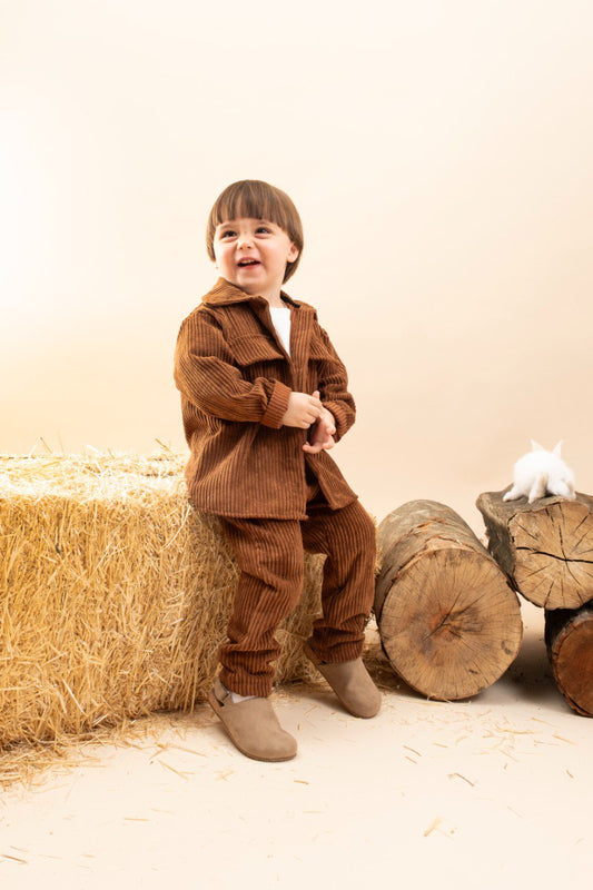 Trails Cord Set - Moutarde- 9M-4Y