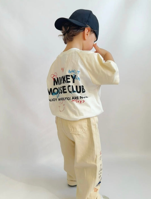 Pants & Tshirt Set - Mickey Mouse Club - 2-7Y