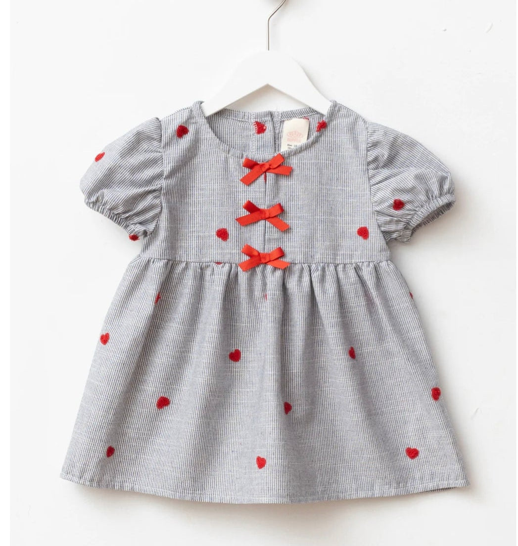 Triple Bow Dress - 9M-4Y