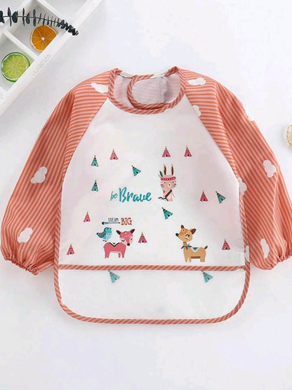 Waterproof Bibs - Long Sleeve (Animals)