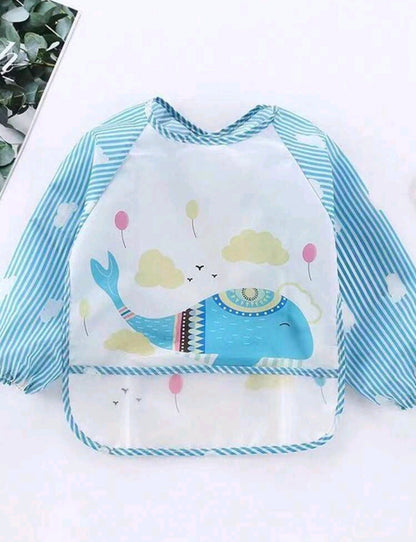 Waterproof Bibs - Long Sleeve (Animals)
