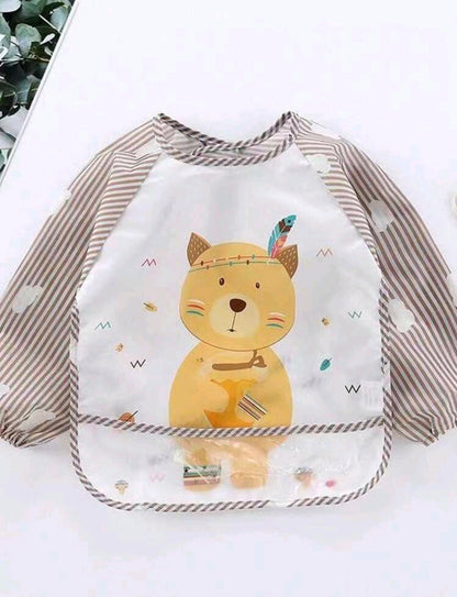 Waterproof Bibs - Long Sleeve (Animals)