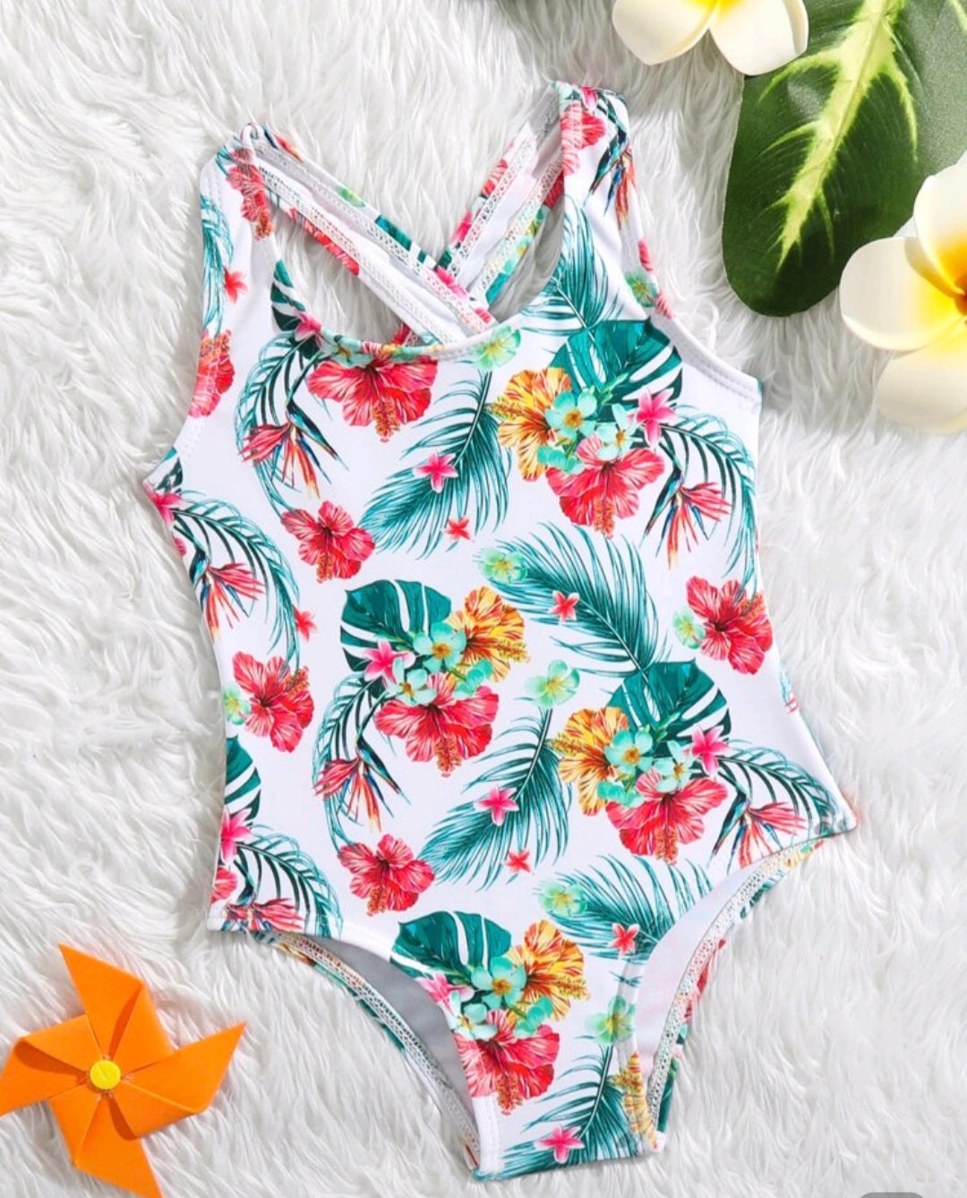 Tropical One Piece Swimsuit