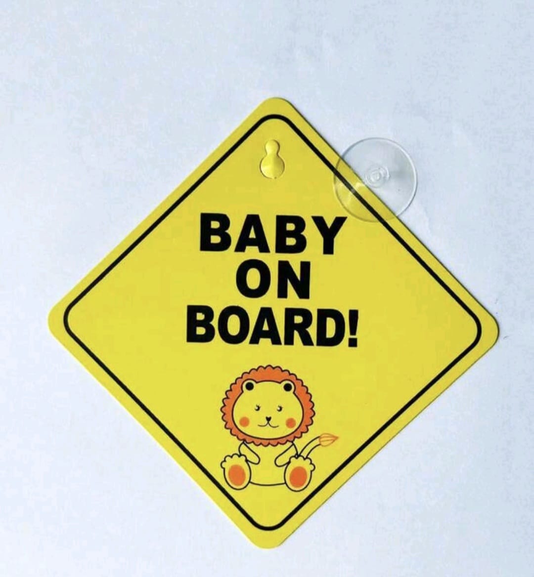 Baby On Board Suction Sign