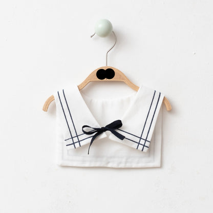 Sailor Dress with Detachable Collar - 3-18M