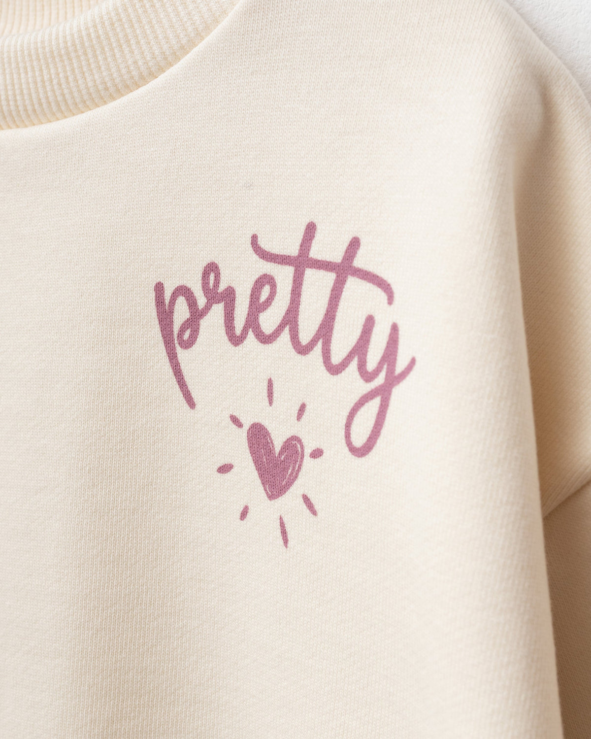 Heart Print with Love Detail Pants & Sweater Set - 6M-2Y