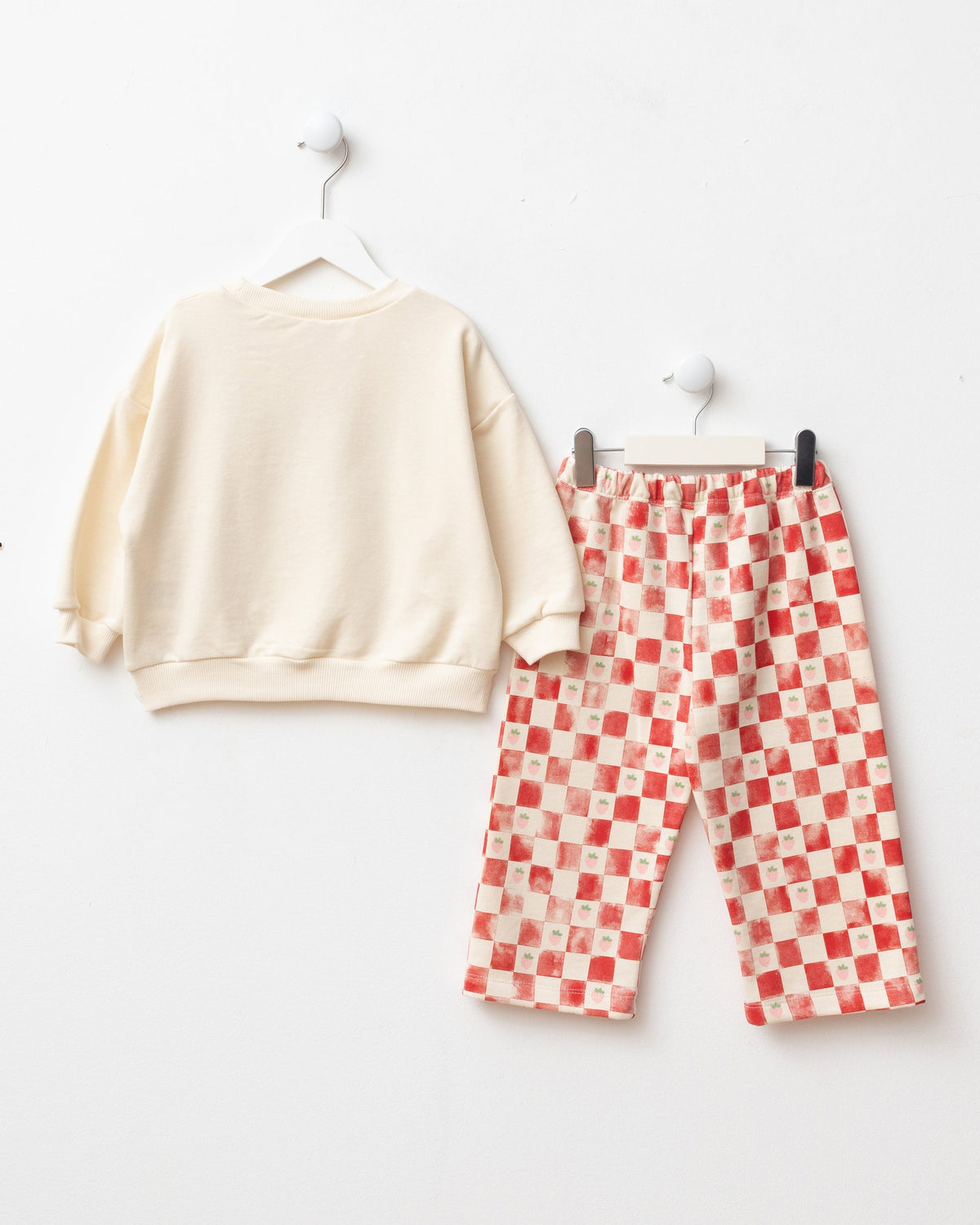 SUNDAY FUNDAY Pants & Sweater Set - Pink/Red/Blue - 6M-2Y