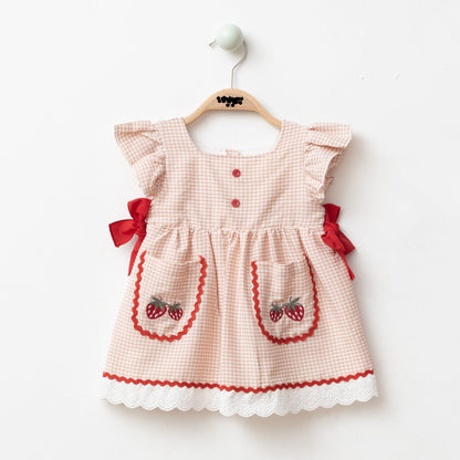 Strawberry Basket Dress - 3-18M