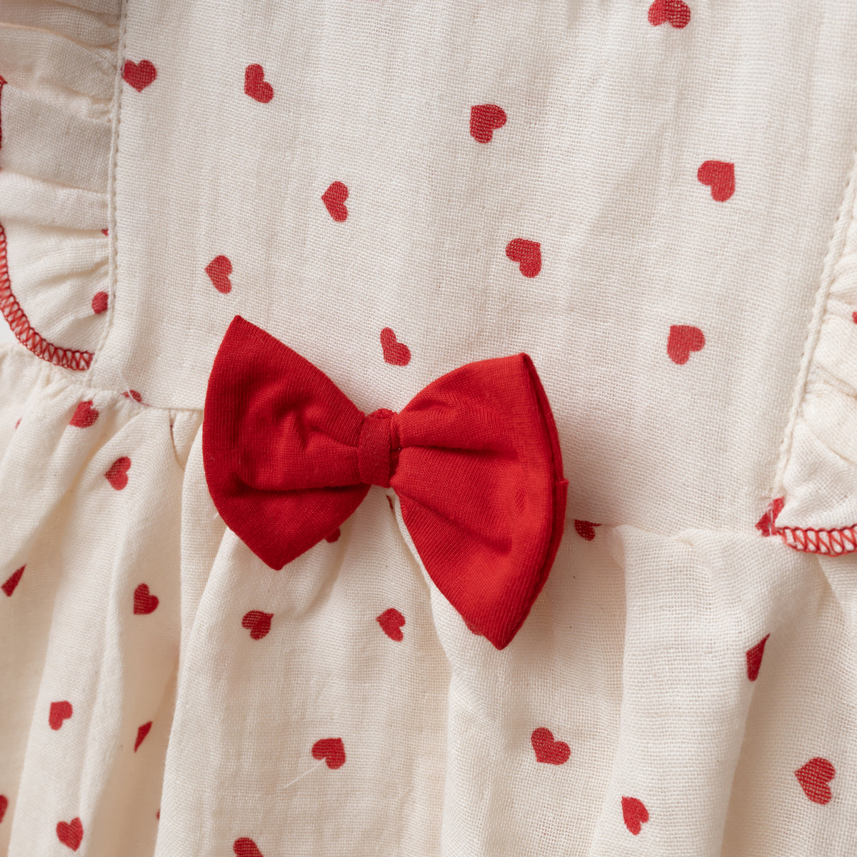 Heartful Romper with Hat - 3-18M